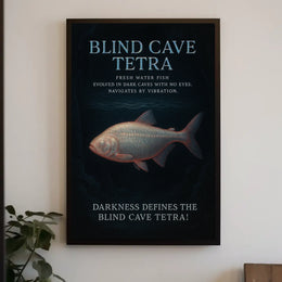 Blind Cave Tetra Poster