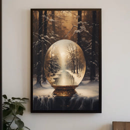 Winter Wonderland Globe Poster