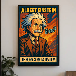 Albert Einstein Theory Of Relativity Poster