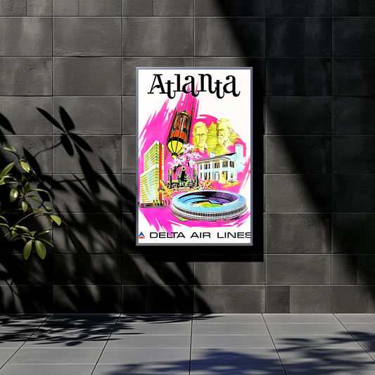 Atlanta Air Lines Travel Poster
