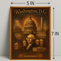 Washington, D.C. Capital of the United States Poster PosterGoat