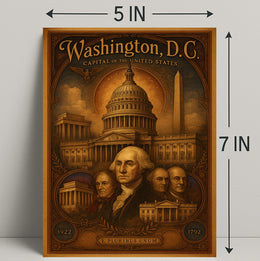 Washington, D.C. Capital of the United States Poster PosterGoat