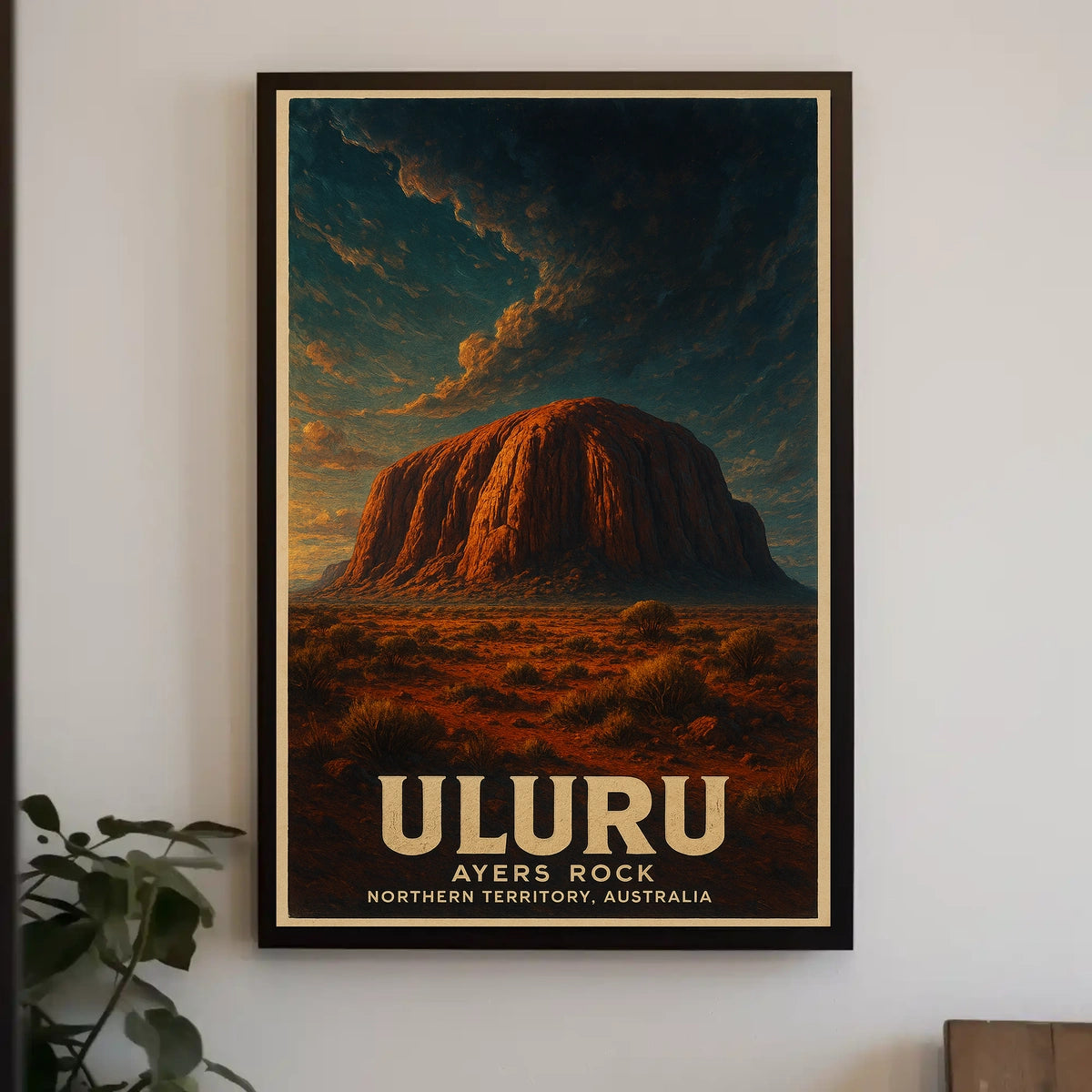 Uluru Ayers Rock Desert Wanderlust Poster