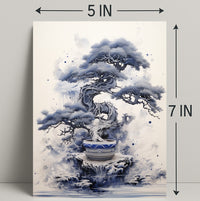 Serene Bonsai Art Poster PosterGoat