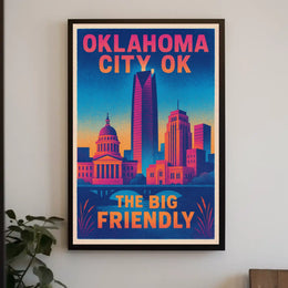 Oklahoma City The Big Friendly Poster