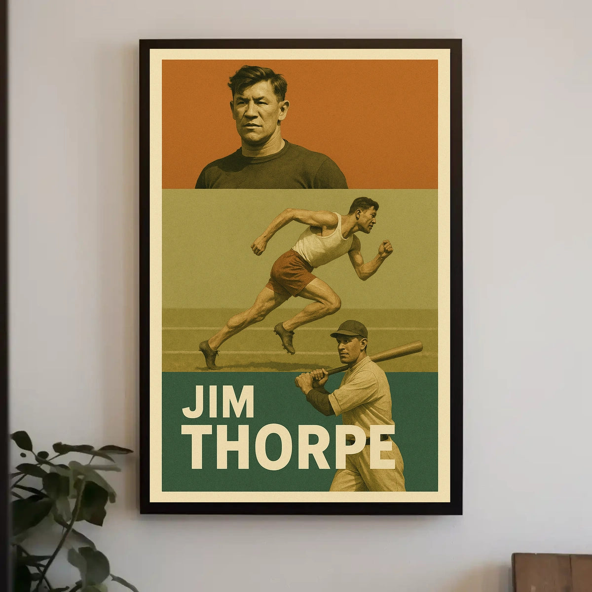 Jim Thorpe Athletic Icon Poster