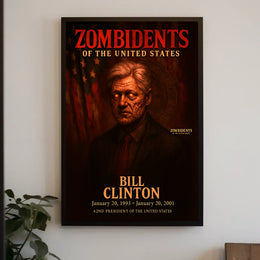 Bill Clinton 42nd President of the United States Zombidents Poster Series