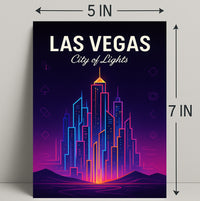 Las Vegas City of Lights Poster PosterGoat