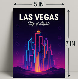 Las Vegas City of Lights Poster PosterGoat