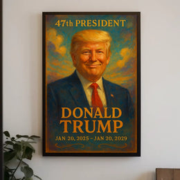 Donald Trump Visionary Painterly Hue Collector Poster