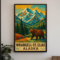 Wrangell-St. Elias Alaska Wilderness Poster