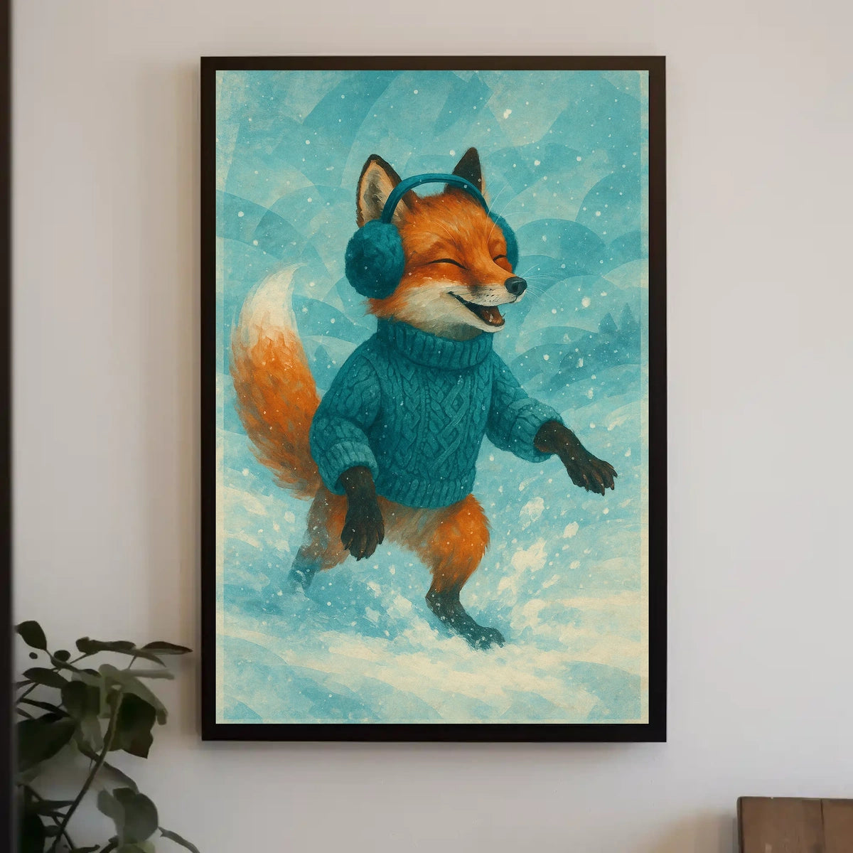 Fox In Snow Poster