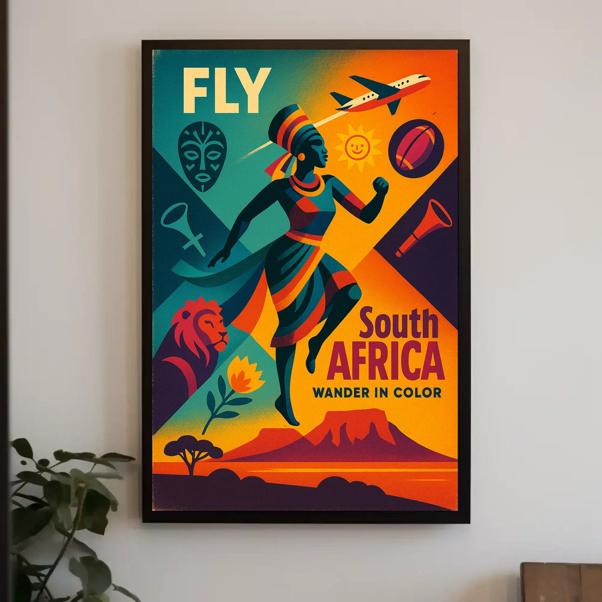 Fly South Africa Wander in Color Poster