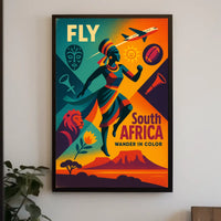 Fly South Africa Wander in Color Poster