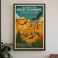 Celebrating Mount Rushmore Poster
