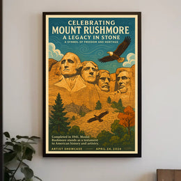 Celebrating Mount Rushmore Poster