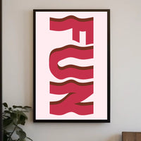 Playful Bacon-Like Typography in Abstract or Artistic Poster PosterGoat