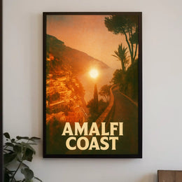Amalfi Coast Sunset Poster