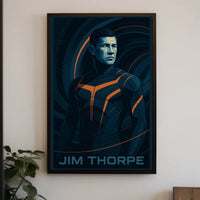 Jim Thorpe Iconic Athlete Poster