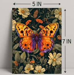 Vibrant Butterfly Garden Art: Abstract or Artistic Poster
