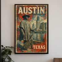 Austin Skyline Tribute Wanderlust Photography Poster