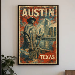 Austin Skyline Tribute Wanderlust Photography Poster