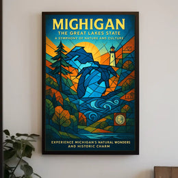 Michigan - The Great Lakes State Poster