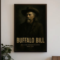 Buffalo Bill Vintage American West Heritage Poster