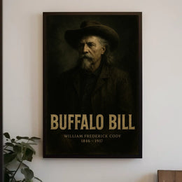 Buffalo Bill Vintage American West Heritage Poster