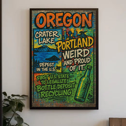 Oregon Highlights Poster