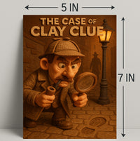 The Case of Clay Clue Art Print Decor PosterGoat