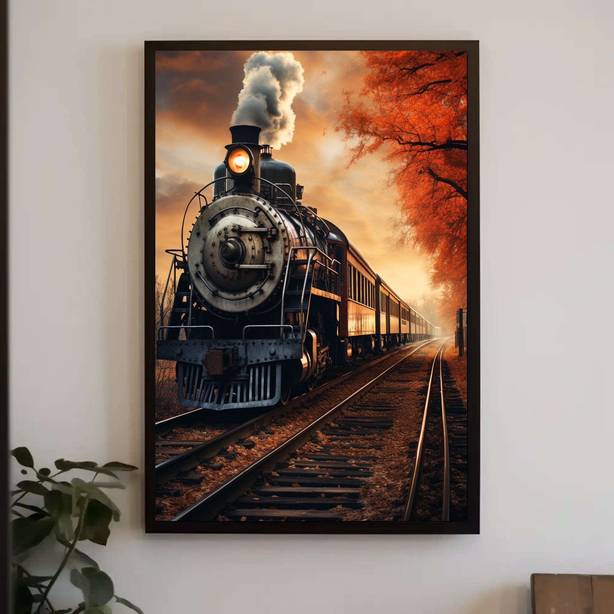 Autumn Steam Journey Poster