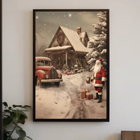 Winter Wonderland With Santa Poster