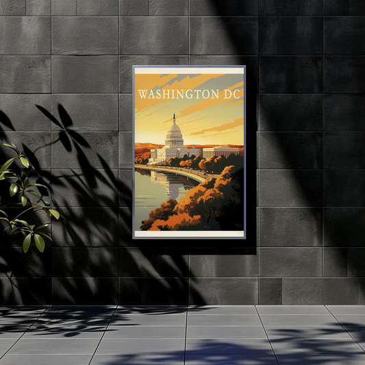 Washington Capitol Sunset Drive