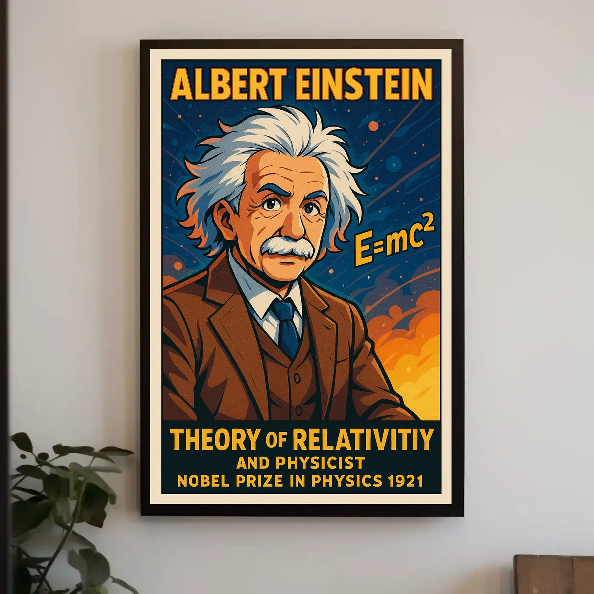 Albert Einstein Theory Of Relativity Poster
