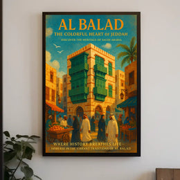 Al Balad The Colorful Heart Of Jeddah Poster