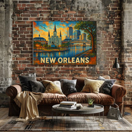 New Orleans Skyline Poster