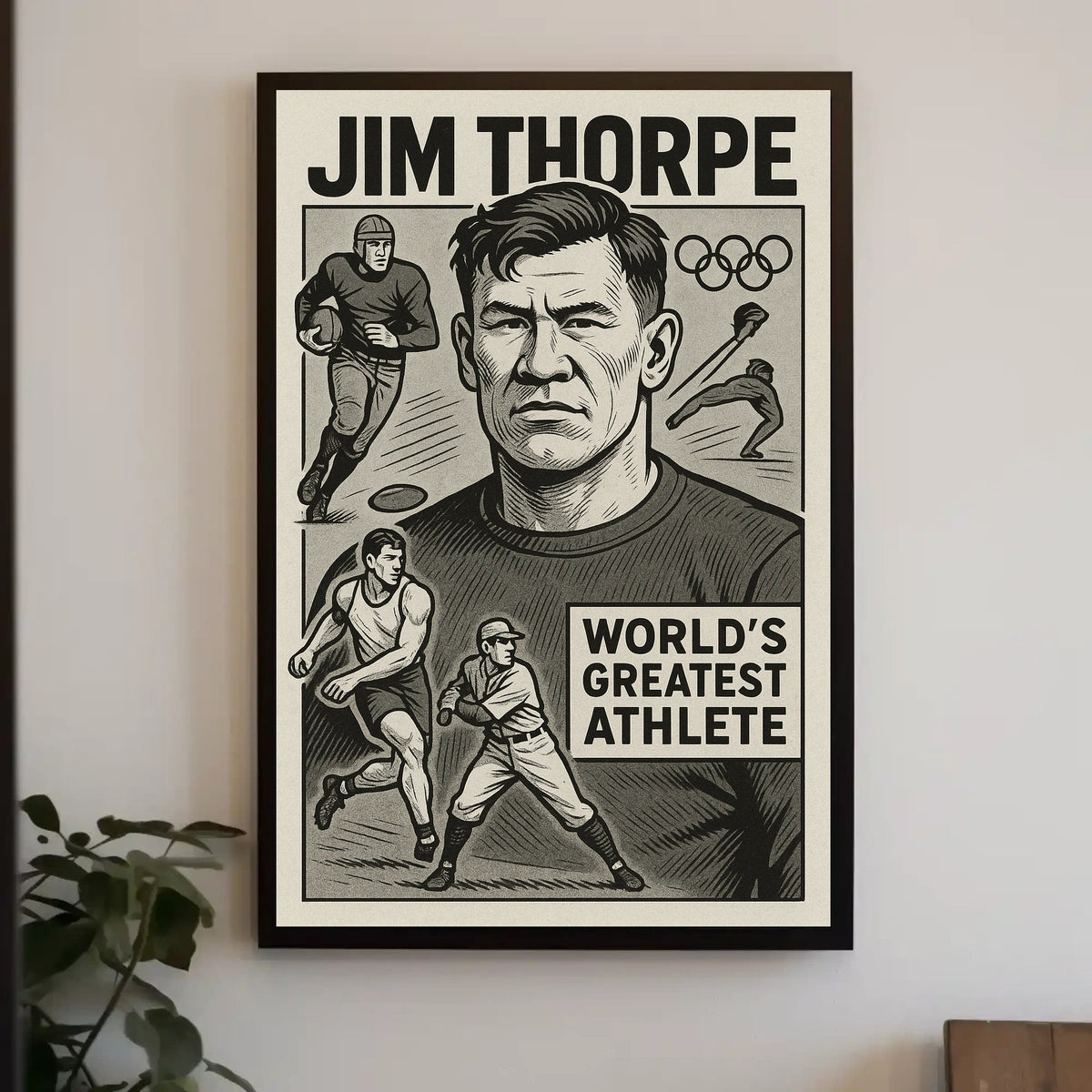 Jim Thorpe A Legendary Athlete Poster