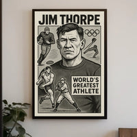 Jim Thorpe A Legendary Athlete Poster