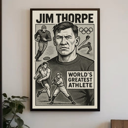 Jim Thorpe A Legendary Athlete Poster