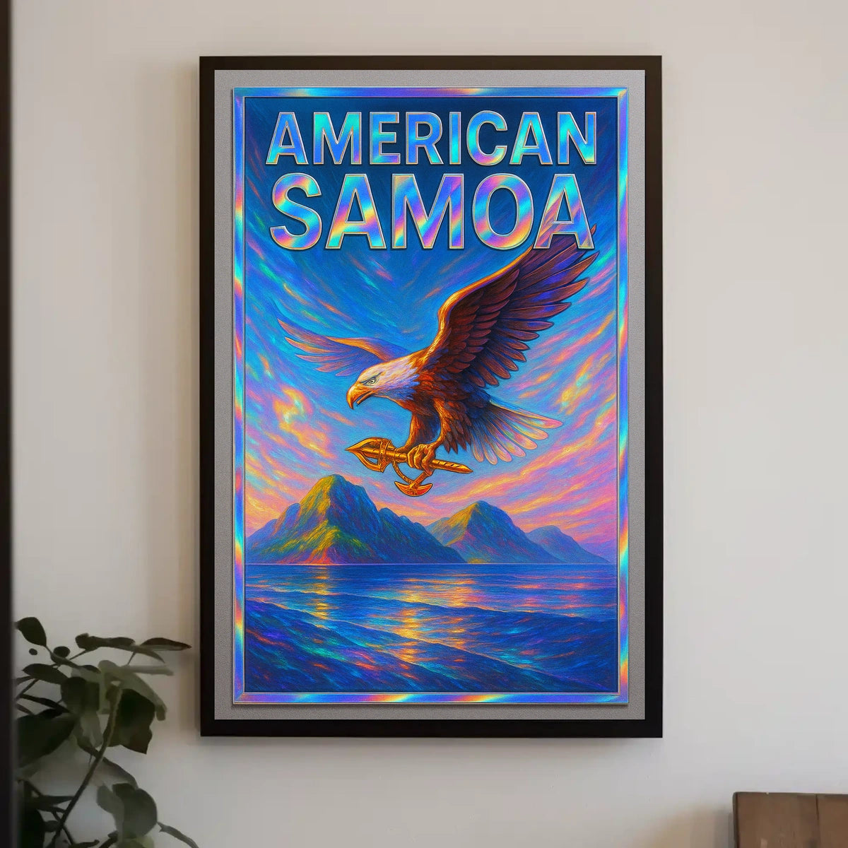 American Samoa Vibrant Tribute Poster