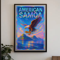 American Samoa Vibrant Tribute Poster