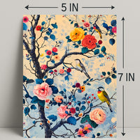 Blossoms And Birds William Morris Art Poster