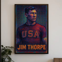 Jim Thorpe Tribute Poster