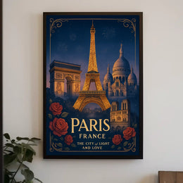 Paris The City of Light and Love Poster