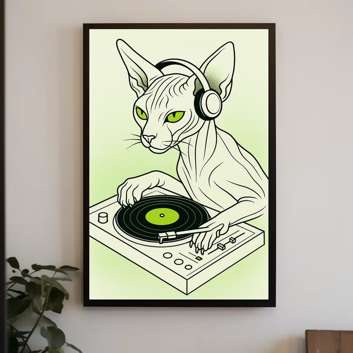 Dj Cat Vibes Poster