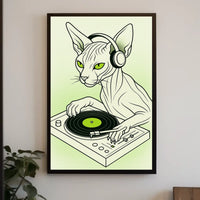 Dj Cat Vibes Poster