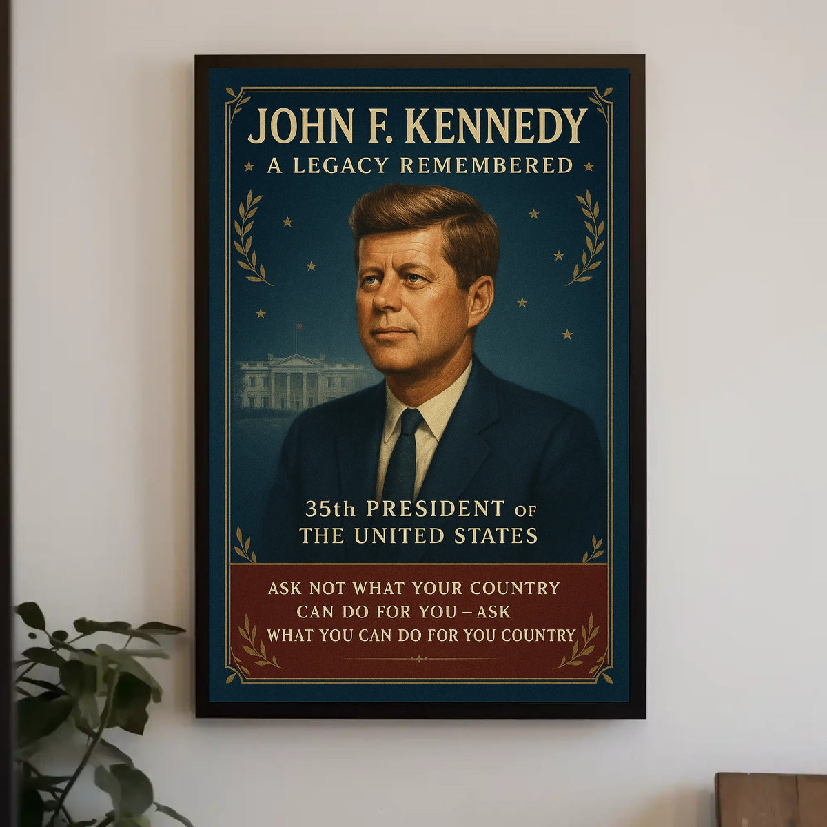 John F. Kennedy Vintage Presidential Poster Art