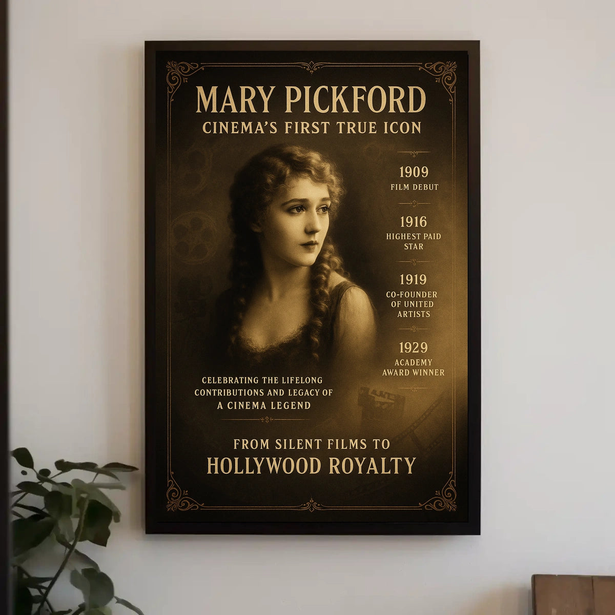 Mary Pickford Cinemas First True Icon Poster