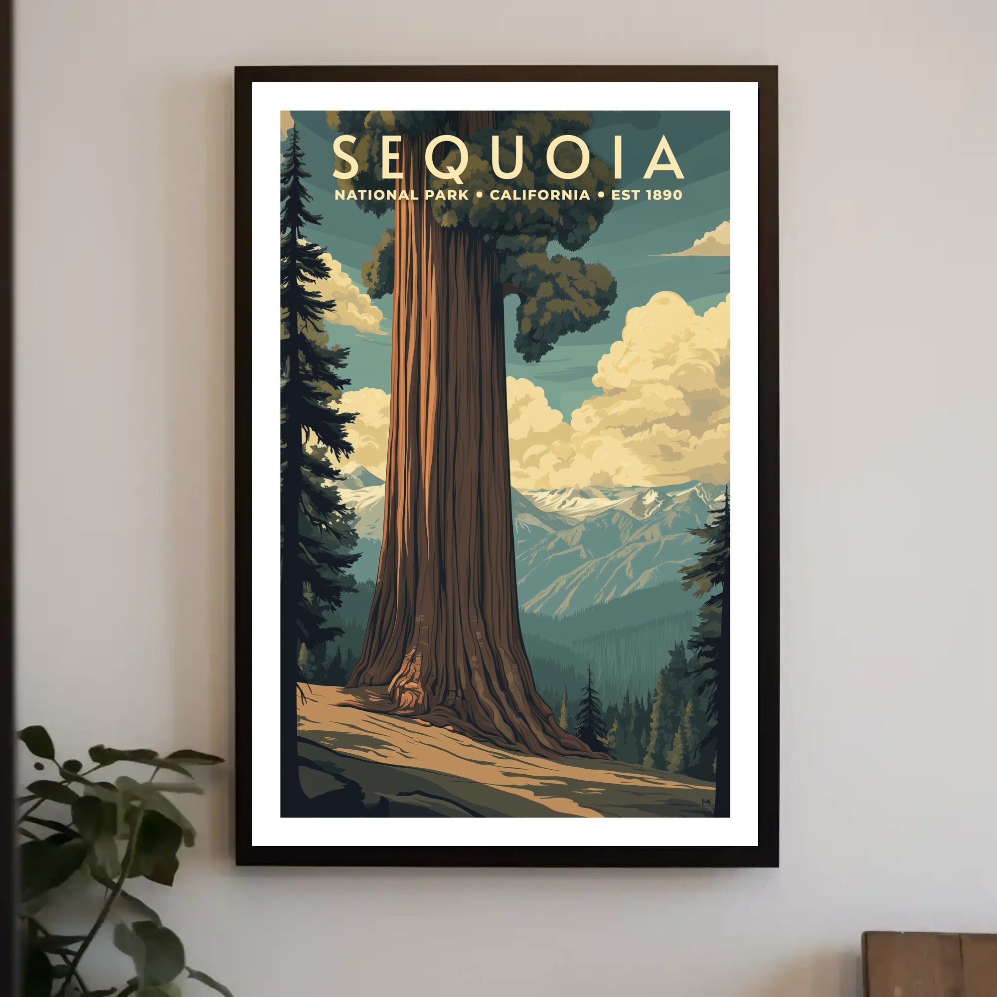 Sequoia National Park Vintage Poster Print